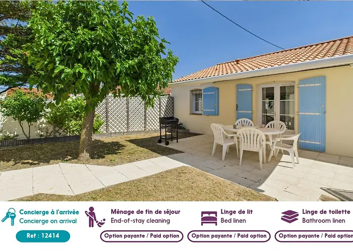 300 M De La Plage, Jardin, Maison Pour 5 *