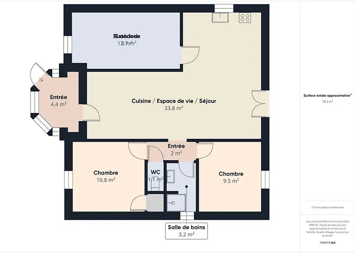300 M De La Plage, Jardin, Maison Pour 5 펜션